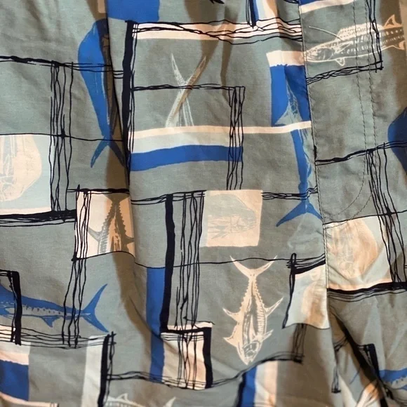 Columbia Backcast II Printed Swim Trunks Blue Fish​​​​​​​​​​ - Picture 10 of 15